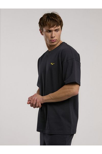 EVERLAST Ανδρικό μπλουζάκι Ever Classics Oversize με στάμπα στην πλάτη καπνιστό