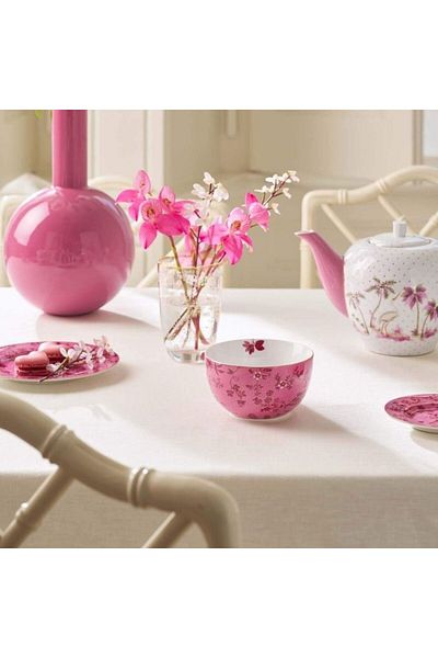 Pip Studio Porcelain bowl, Pip Studio, Flowers Pink, 12 cm, Jolie collection