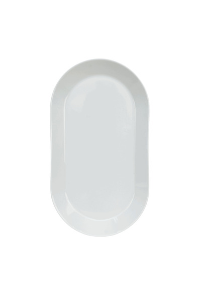 Cesiro White Porcelain Plate 38 x 21 x 4 cm