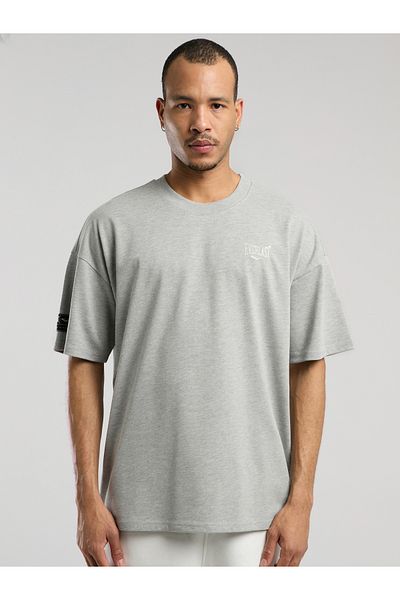 EVERLAST Ανδρικό μπλουζάκι Ever Essentials Oversize Grey Melange