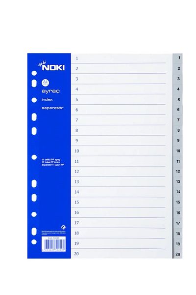 Noki 5 Pieces 1-20 Numbers Separator