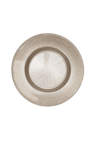 Cesiro Gold Glass Deep Plate, 21 cm