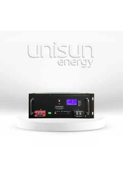 Unisun Enerji 51.2V 100Ah LiFePO4 Batarya 6000 Cycle + Ekran + Bluetooth Unis...