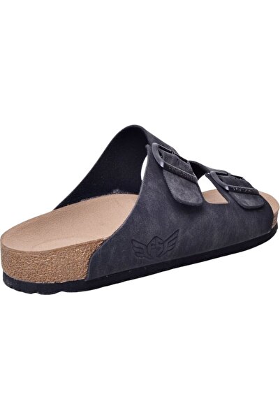 FLY SOFT S903-002 Men's Two Buckle Cork Sole Summer Comfort Slippers