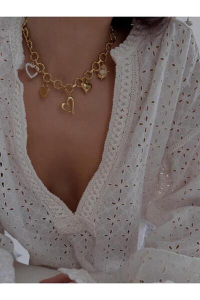 AŞIK ACCESSORIES Kalpli Vintage Charm Kolye
