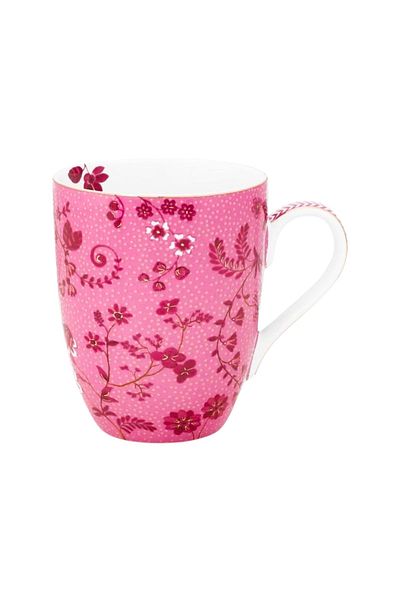 Pip Studio Porcelain mug, Jolie collection, Flowers Pink, 145 ml, Pip Studio