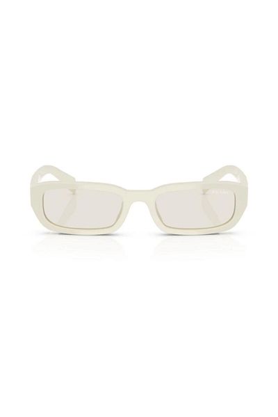Prada Pr B06S 26A40I 53 Women's Square White Bone Sunglasses