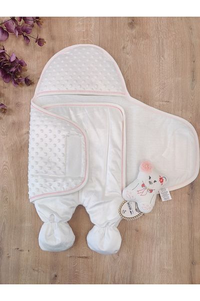 Tomuycuk Baby Outer Swaddle Blanket Hospital Exit Swaddle Sleeping Bag with Tops and Toys Baby Coat
