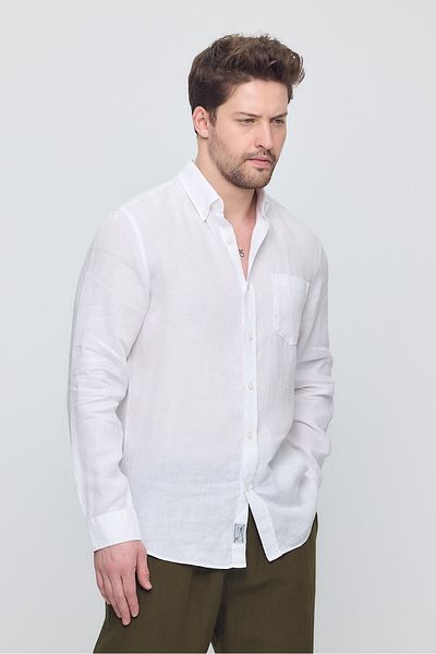 Gennaro Relaxed Fit 100% Linen Shirt