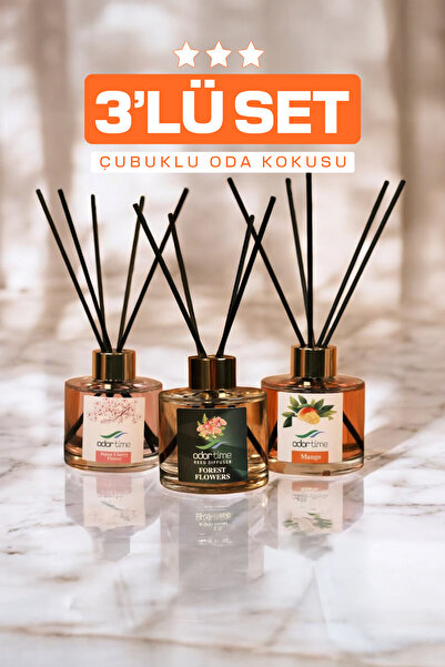 Odor Time Bambu Çubuklu Oda Kokusu Seti 3'lü Set - 3 Al 2 Öde