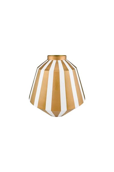 Pip Studio Vaza decorativă, din metal, Pip Studio, White-Gold, 35 cm, colecția Royal Dot Delight