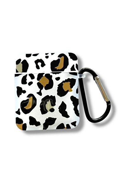 TAKIŞTIR Şeffaf Renk Leopar Figürlü Airpods 2 Kılıf