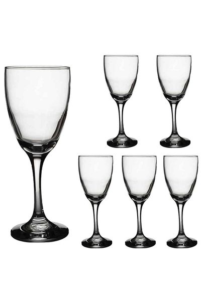 Cesiro Set of 6 280 ml glasses with glass stem, Cesiro