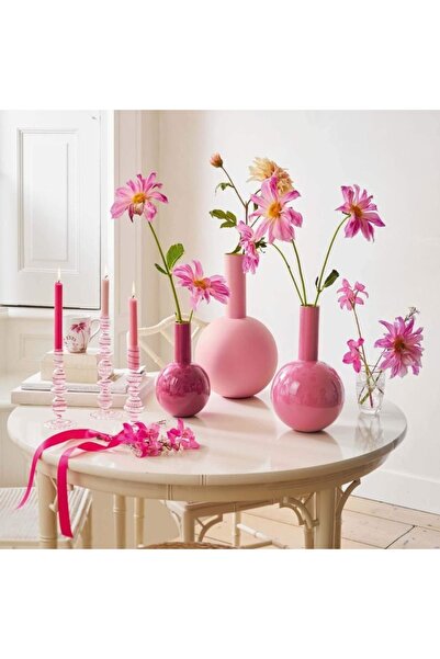 Pip Studio Decorative vase, metal, Pip Studio, Bright Pink, 26 cm, Others collection