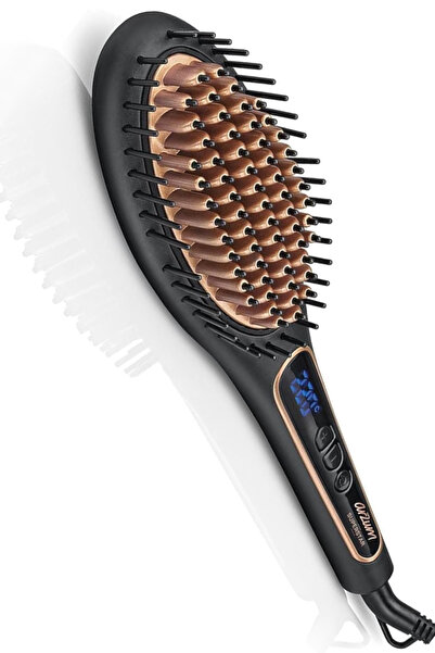 Arzum Superstar Turmalin İyon Saç Düzleştirici Fırça Siyah - AR5036