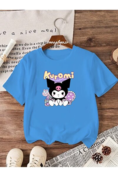 H&GHAMLEGİYİM تي شيرت كبير الحجم مطبوع عليه Kuromi للأطفال