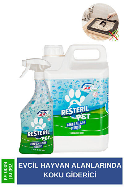 Resteril Kedi Çiş Kokusu Giderici Kedi Kumu Koku GidericiKöpek Koku Giderici ...