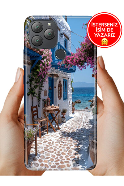 General Mobile GM 22 Plus G512 Kılıf Cekuform Desenli Esnek Kapak Bodrumda Aşk