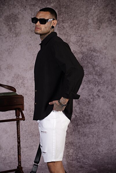 king brich Regular Fit Plain Linen Men's Shirt