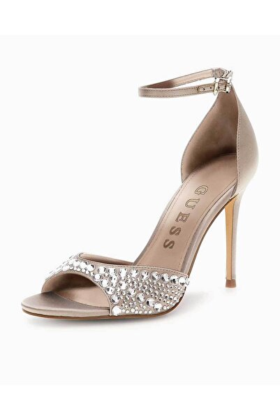 Guess Kable Gümüş Taşlı Topuklu Ayakkabı