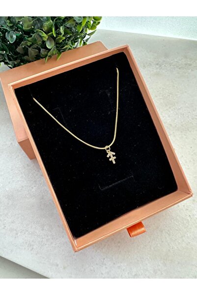 LUCKY ACCESSORIES ÇELİK ZİRKON TAŞ BURÇ KOLYE YAY BURCU