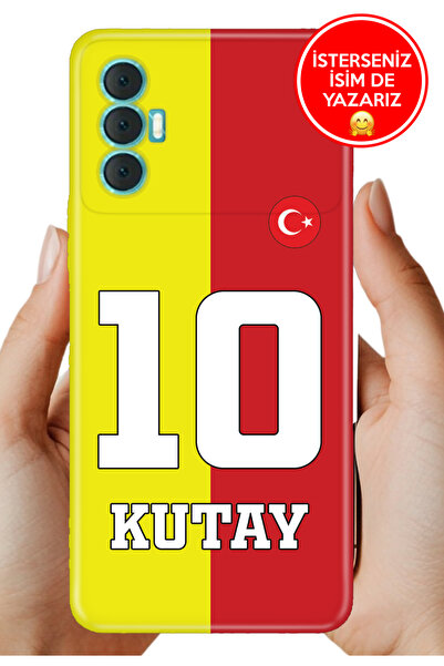 TECNO Spark 8 Pro Uyumlu Kılıf Kişiye Özel Isim Yazılı Forma Tasarım Silikon ...