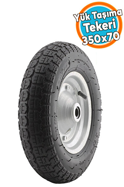 NZB El Arabası Yük Taşıma Tekeri Bilyeli Rulmanlı Havalı Dubleks 350x70 mm Çe...