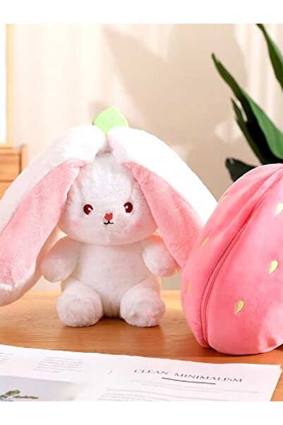 Home Tonton 50 Cm Pelüş Çilek Tavşan (Pembe)