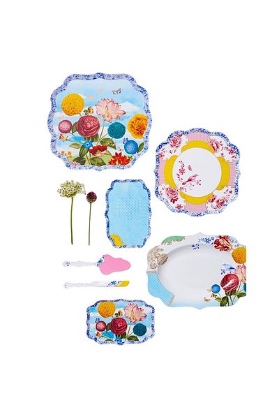 Pip Studio Platou din porțelan, Pip Studio, Multicoloured, 26x18 cm, colecția Royal Multi