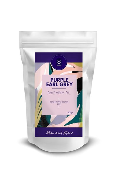 Mim and More Purple Earl Grey Tea - Ceylon Tea with Bergamot, 100 g