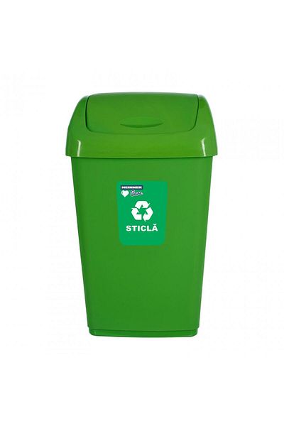 Heinner Care RECYCLING SWING BIN ECO, 35 L, GREEN