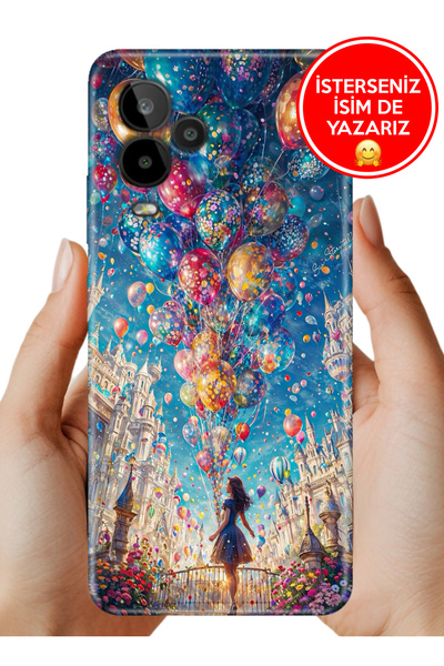 General Mobile GM 24 Pro Kılıf Desenli Baskılı TR-Üretim Kapak Silikon Mutlu Kız