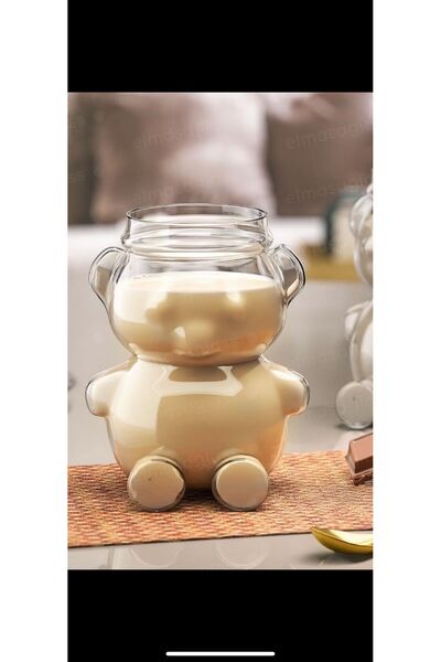 ASK MOTOR 6 Adet Isıya Dayanıklı Sevimli Ayıcık 500ml Kahve Ve Sunum Bardak