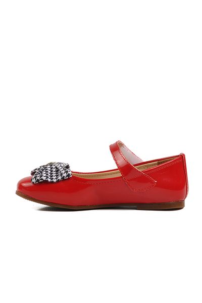 AYAKMOD Red Patent Leather Girl's Bow Ribbon Ballerina Ballet 180 P