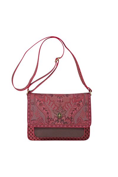Pip Studio Geantă tip poștaș, Pip Studio, colecția Kyoto Festival, Dark Pink, 25x7x20cm