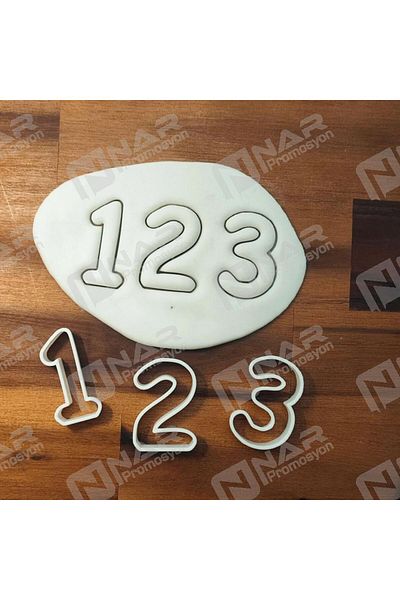 Nar Promosyon Play Dough Mold, Numbers Cookies, Candy, Clay Dough, Ceramic Mud Mold
