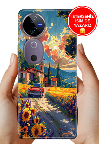 Cekuonline Vivo V40 5g Uyumlu Kılıf Kamera Korumalı Full Desen Arka Silikon K...