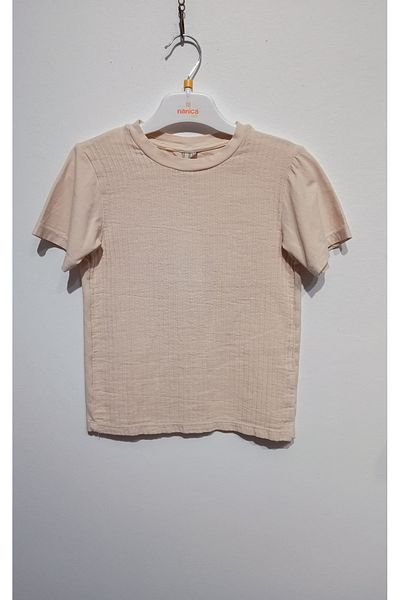 Nanica Kids Pre-Woven Garnished Tshirt Bone