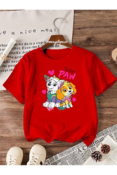oneagılyazı Paw Team Štampano Dete Oversize kroj T-shirt