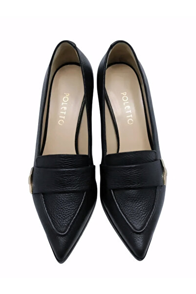 Poletto HAKİKİ DERİ SIYAH Ayakkabı Stiletto 9841 54