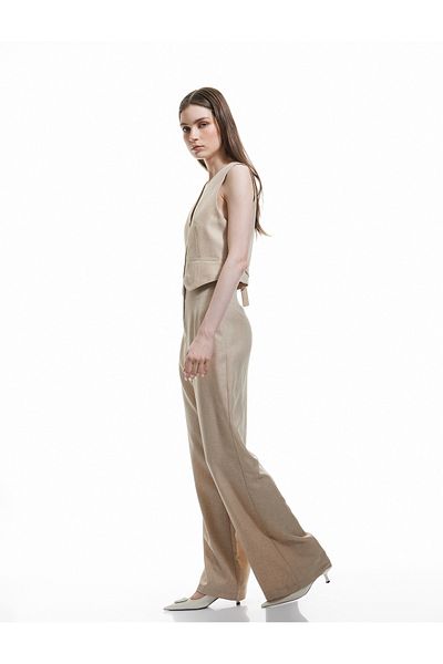 Koton Comfortable Fit High Waist Palazzo Pants