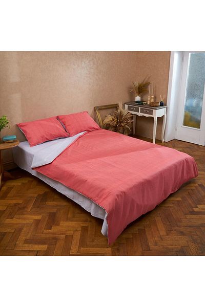 Heinner Home King size Bed Set 4 pieces, 144TC Orange
