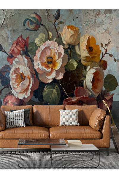 dreamwall 3D Gül Kurusu Desenli  3 Boyutlu Isı ve Ses Yalıtımlı Duvar Kağıdı
