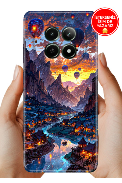 realme 12 Plus Kılıf Tpu Resimli Silikon Kapadokya Art