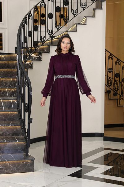 Modaviki Alya Evening Dress Plum Fvm206