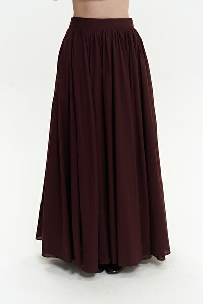 BOHEMAİ Довга плісирована спідниця Faylinn бордового кольору