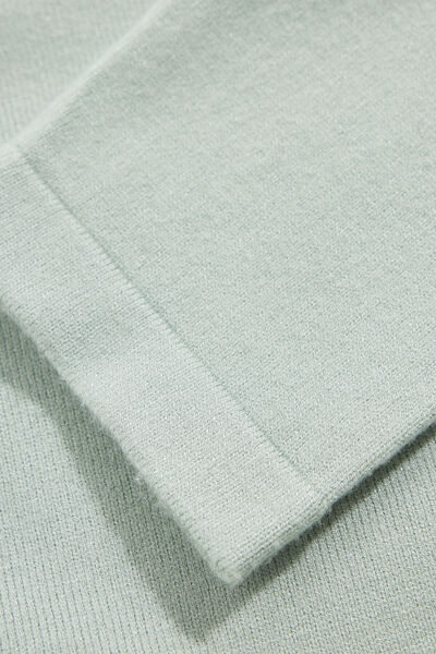 W Collection MİNT ASİMETRİK UZUN KOLLU KAZAK