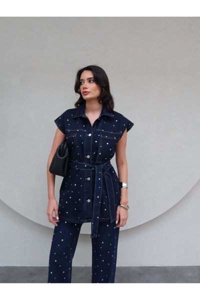 ESRAHELVACI Belted Drop Jacket Vest Trousers Suit