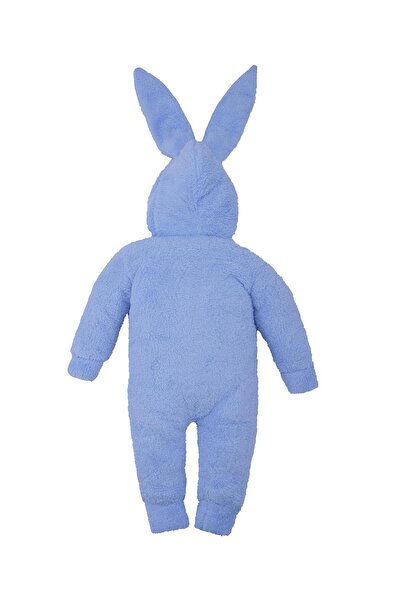Genel Markalar Unisex Çocuk Kız Erkek Tavşan Kulaklı Uyku Tulum Fermuarlı Peluş