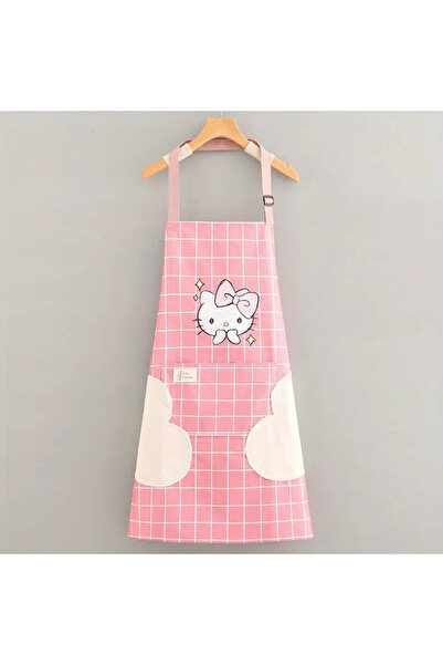 BABUN Sanrio Hello Kitty Havlulu Cepli Su Geçirmez Boyama Mutfak Yemek Yapma ...